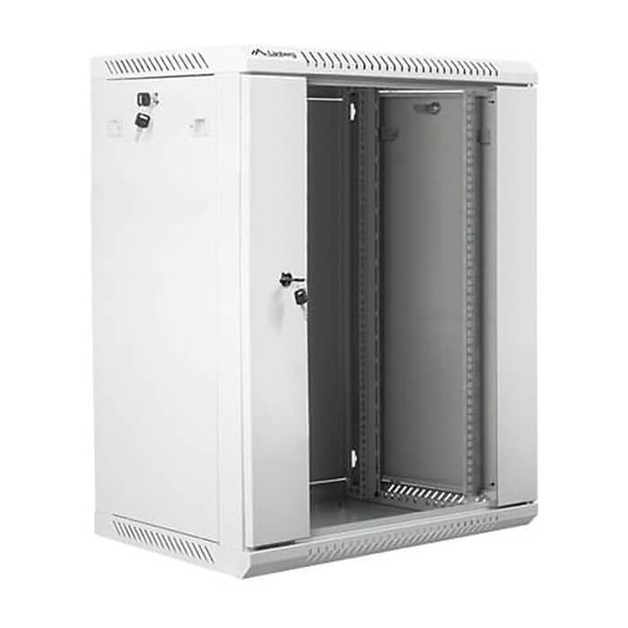 Lanberg rack cabinet 19” wall-mount 15U / 600x450 for self-assembly (flat pack), grey ID 71894 (тъмнейл - 2)