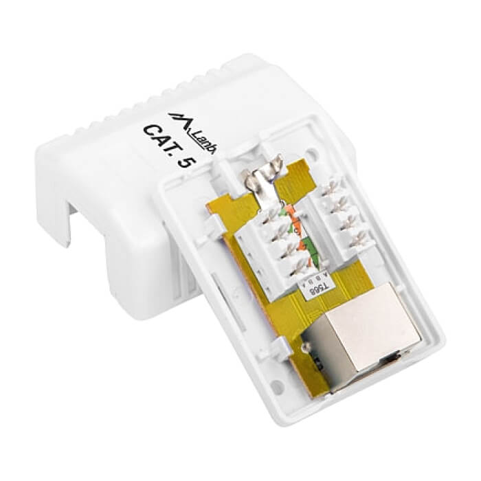Lanberg surface-mount box CAT.5e FTP shielded 1X RJ45, white ID 72022 на супер цена от GT Computers Lanberg surface-mount box CAT.5e FTP shielded 1X RJ45, white ID 72022 на супер цена