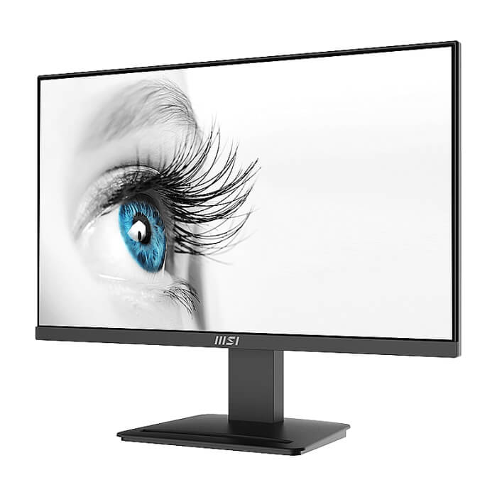 MSI PRO MP2412, 23.8", 100Hz, 1920x1080 FHD, VA, 1ms MPRT, 4ms GTG, 4000:1 CONTRAST RATIO, Anti-glare, 1x HDMI, 1x DP, VESA 75, Tilt, 300 cd/m2, 113% (CIE 1976), VESA 75mm, Display Kit App, T?V certified anti-flicker, 9S6-3BA9CH-042 ID 65039 (тъмнейл - 3)