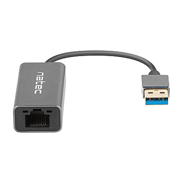 Natec Cricket USB to RJ45 Ethernet Adapter Network Card Cricket USB 3.0, 1xRJ45 1GB, Cable (тъмнейл - 3)