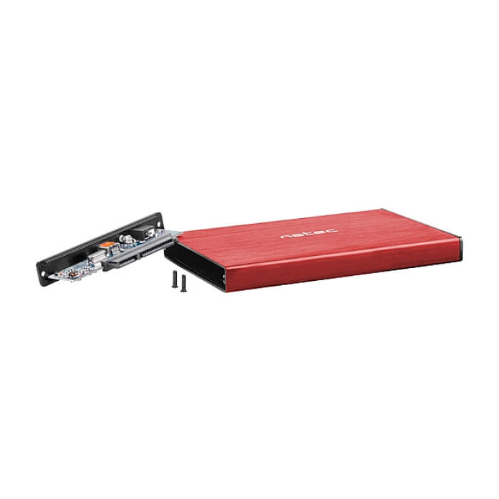 Natec External HDD/SSD Enclosure Rhino Go SATA 2.5" USB 3.0 Red ID 73750 (тъмнейл - 2)