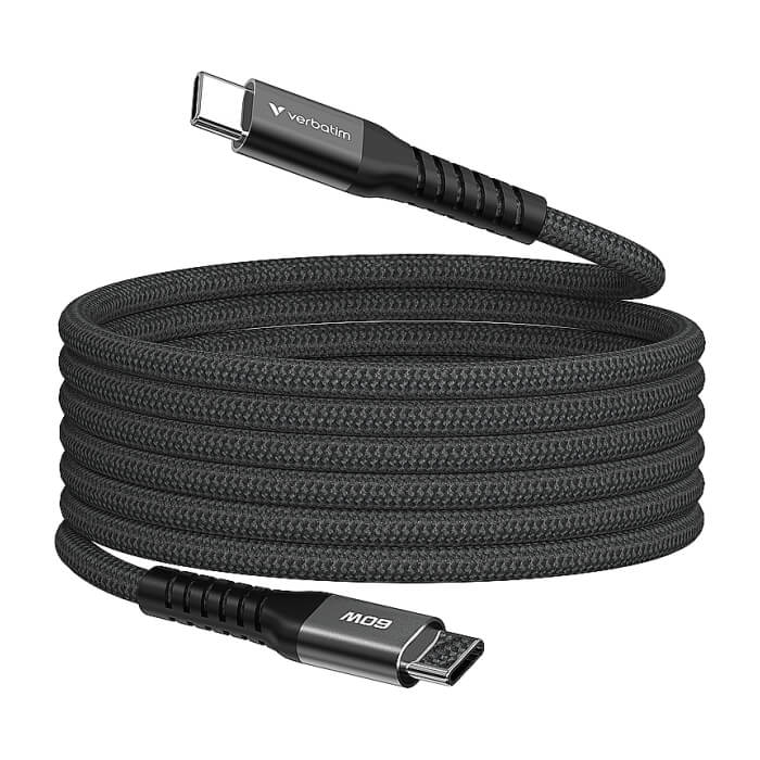 Verbatim Sync & Charge USB-C to USB-C 60W Magnetic 120 cm - Black ID 84965 на супер цена от GT Computers Verbatim Sync & Charge USB-C to USB-C 60W Magnetic 120 cm - Black ID 84965 на супер цена