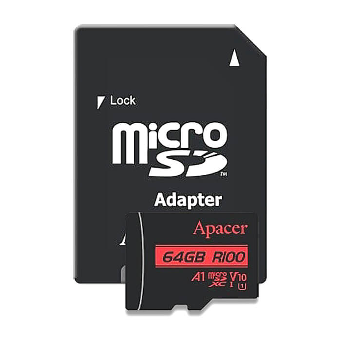 Apacer 64GB microSDHC/SDXC UHS-I U1 V10 A1 (1 adapter) ID 95102 на супер цена