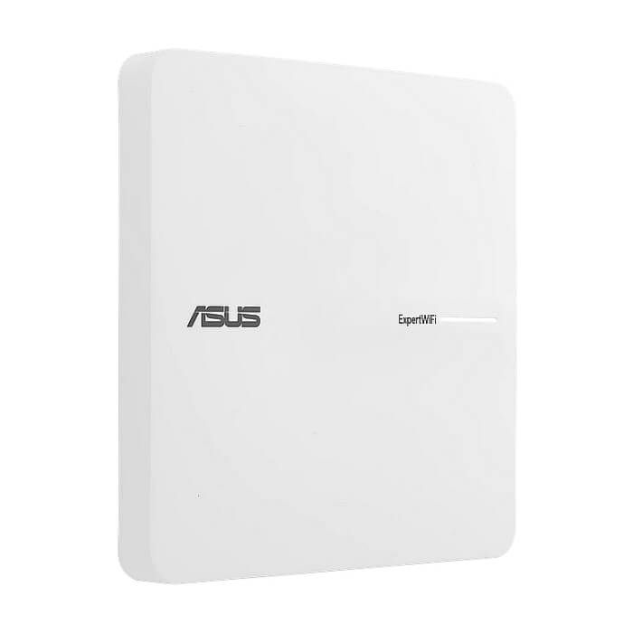 Asus Business PoE Access Point ExpertWiFi EBA63, AX3000, Dual-Band, Quad-Core 1.7GHz CPU, 256MB/512MB Flash/RAM, Gigabit, OFDMA, Beamforming, WPA, WPS, SSH, 5 SSIDs, SDN, PoE & PoE+, wall mounting/ceiling,White (тъмнейл - 3)