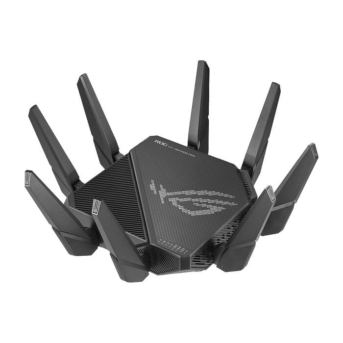 Asus Gaming Wireless Router,ROG Rapture GT-AX11000 Pro, AX11000, Tri-Band, Quad-Core 2.0GHz CPU, 256MB/1GB Flash/RAM, 10G port, AiProtection Pro, Adaptive QoS, VPN Fusion, IPTV, OF на супер цена