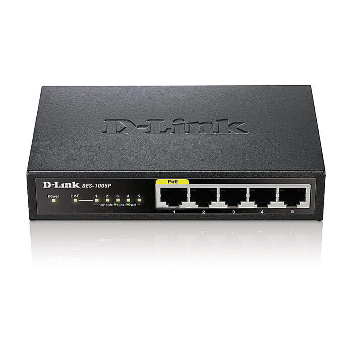 D-Link 5-Port Fast Ethernet PoE Desktop Switch (тъмнейл - 3)