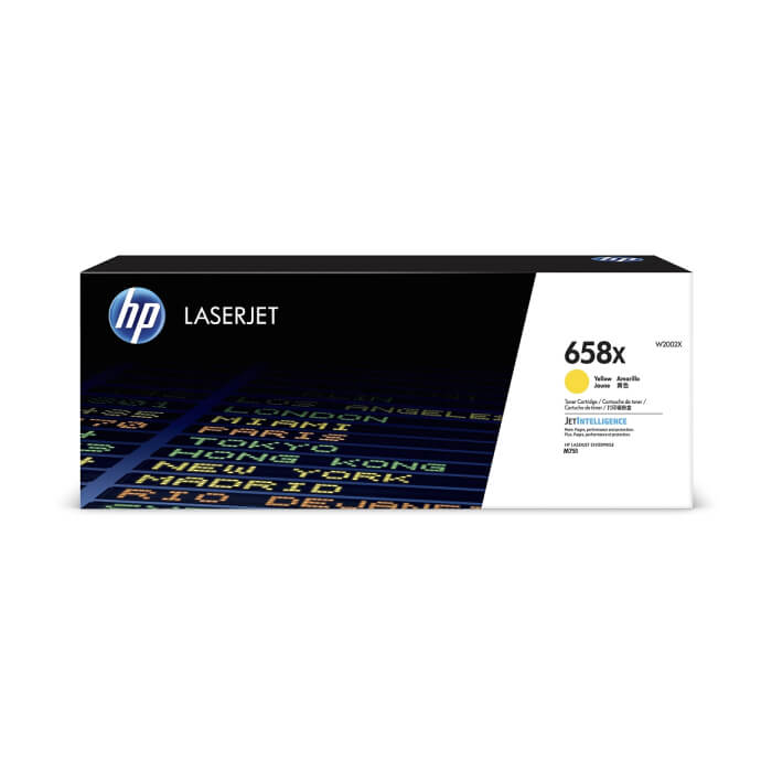 HP 658X Yellow LaserJet Toner Cartridge ID 68659