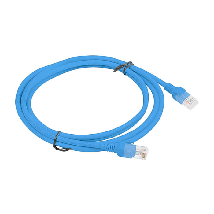 Кабел - Lanberg patch cord CAT.5E 2m, blue ID 72271 (тъмнейл - 2)