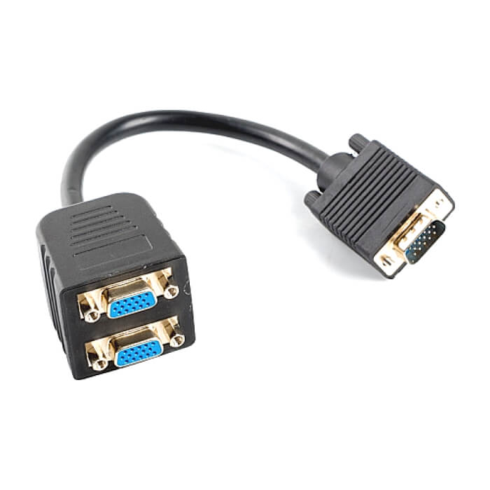Lanberg adapter VGA -> VGAx2, 20cm на супер цена