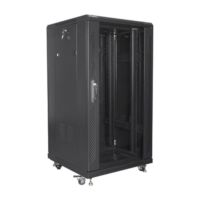 Lanberg rack cabinet 19" free-standing 22U/600x600 (flat pack) black ID 87195 (тъмнейл - 5)