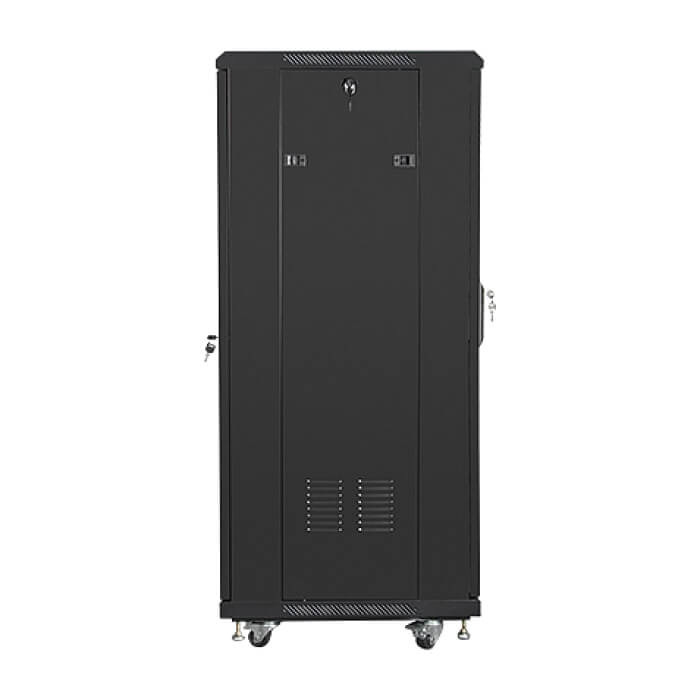 Lanberg rack cabinet 19" free-standing 27U / 600x600 self-assembly flat pack, black ID 71923 (тъмнейл - 4)