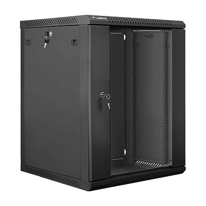 Lanberg rack cabinet 19” wall-mount 15U / 600x600 for self-assembly (flat pack), black ID 71879 на супер цена