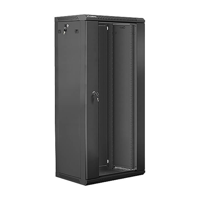 Lanberg rack cabinet 19” wall-mount 27U / 600x450 for self-assembly (flat pack), black ID 71889 (тъмнейл - 2)