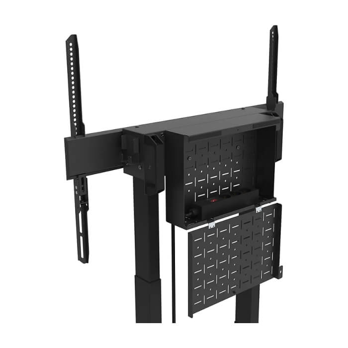 Neomounts by Newstar Motorised Mobile Stand incl. storage box, 10 cm. Wheels Floor - VESA 100x100 up to 800x600 ID 66669 (тъмнейл - 5)
