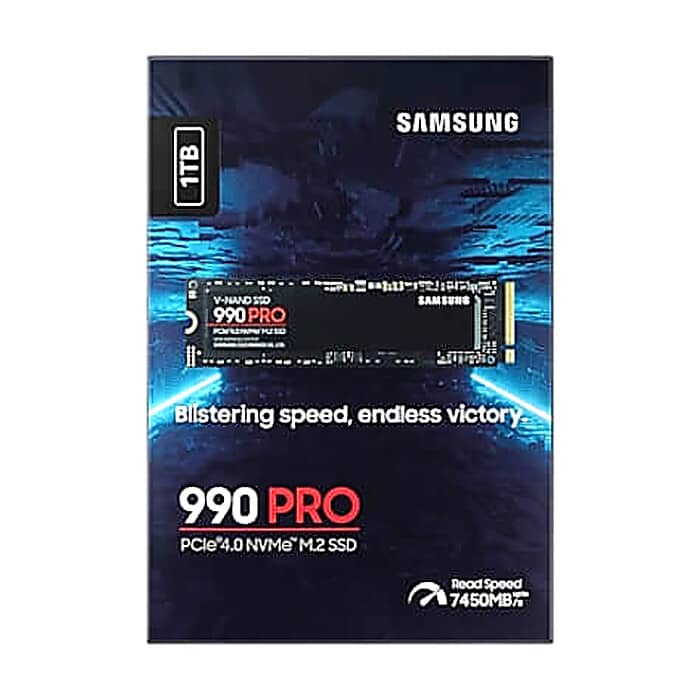 Samsung SSD 990 PRO 1TB PCIe 4.0 NVMe 2.0 M.2 V-NAND 3-bit MLC, 256-bit Encryption, Read 7450 MB/s Write 6900 MB/s ID 73426 на супер цена