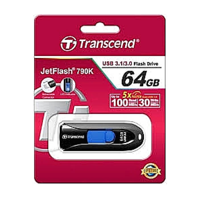 Transcend 64GB JETFLASH 790, USB 3.1, black ID 74161 на супер цена