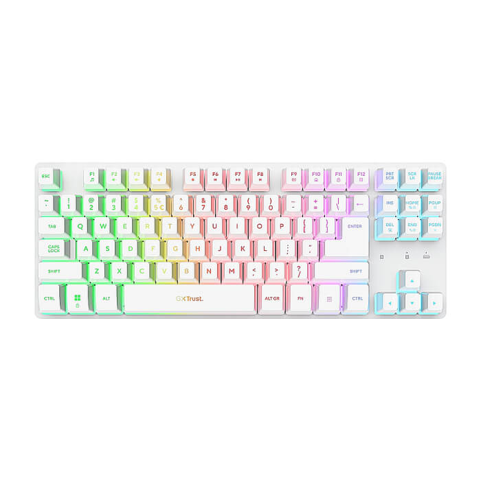TRUST GXT831W Thado TKL Wireless Keyboard White US на супер цена от GT Computers TRUST GXT831W Thado TKL Wireless Keyboard White US на супер цена