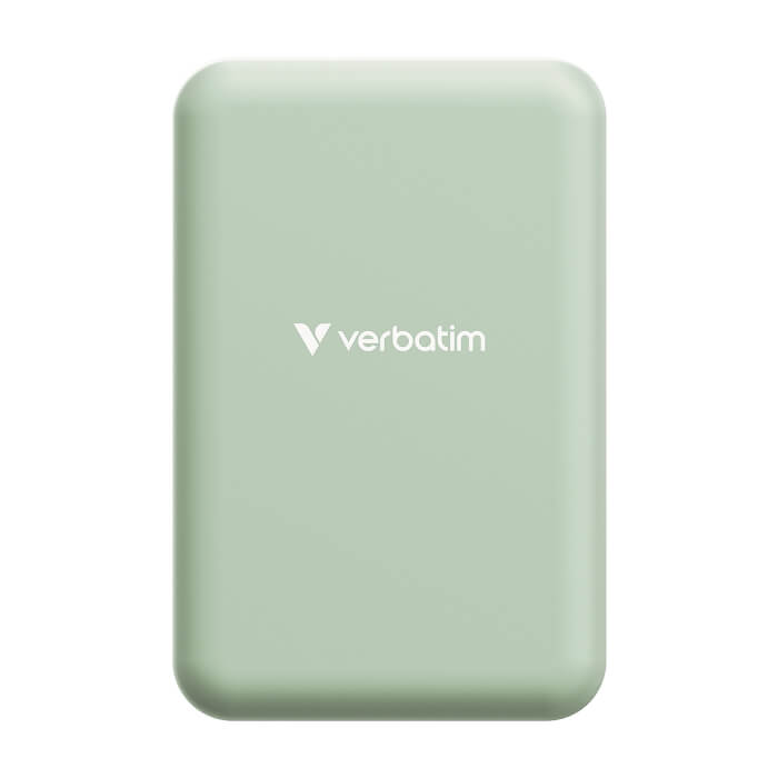 Verbatim Charge 'n' Go Essentials Power Bank Magnetic Wireless 20000mAh Green ID 85391 (тъмнейл - 3)