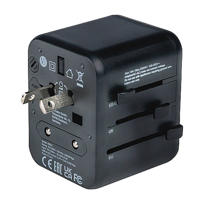 Verbatim UTA-01 Universal Travel Adapter with 2 x USB-A ports (тъмнейл - 5)