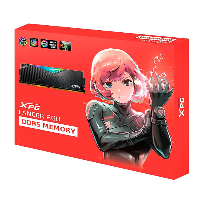 ADATA LANCER RGB 32GB (2x16GB) DDR5 6000 MHz U-DIMM Black ID 64125 (тъмнейл - 2)