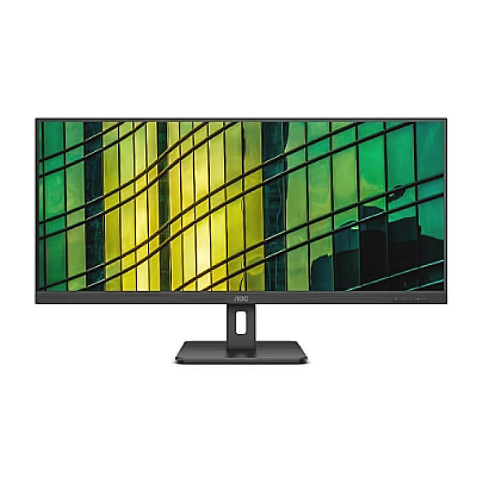 AOC U34E2M, 34" VA WLED, 3440x1440@100Hz, 4ms GtG, 300cd m/2, 4000:1, 20M:1 DCR, Adaptive Sync, FlickerFree, Low Blue Light, Tilt, 2xHDMI, DP ID 80824 на супер цена