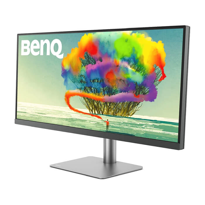 BenQ PD3420Q 34"W IPS LED 5ms 3440x1440 2K QHD, Design Mon, WQHD, AQCOL.,100% sRGB/98% P3,HDR400, B.I.,LBL,KVM, ICCsync, CAD/CAM, DualView, Contr.1000:1, 350 cd/m2, 2xHDMI,DP, ID 65263 (тъмнейл - 3)