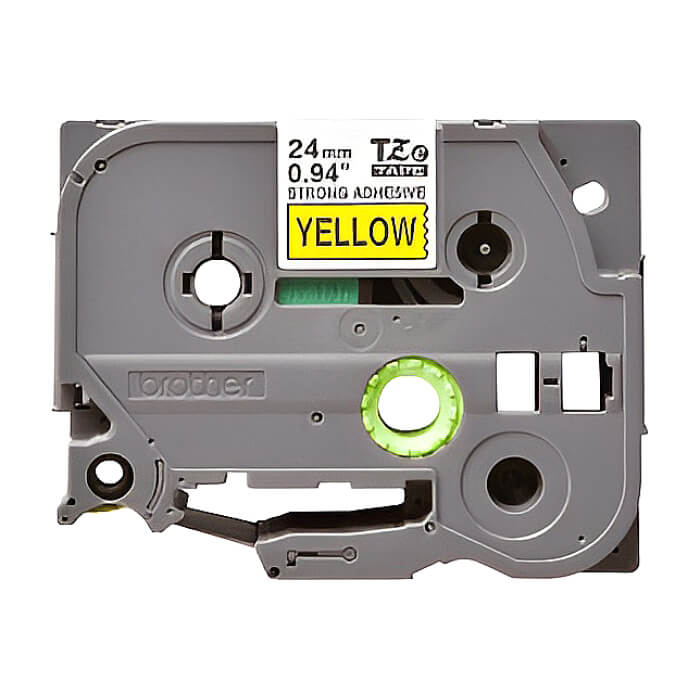 Brother TZe-S651 Tape Black on Yellow, Strong Adhesive, 24mm, 8 m - Eco ID 70688 на супер цена