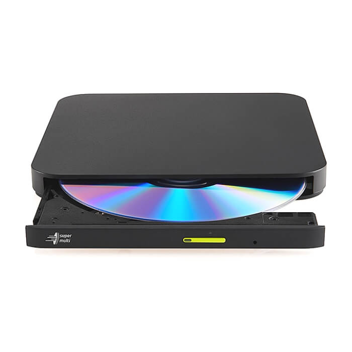 Hitachi-LG GP96YB70 Slimmest External DVD-RW, Super Multi, Lightest, Android Connectivity, Win 10 & MAC OS Compatible, Black на супер цена