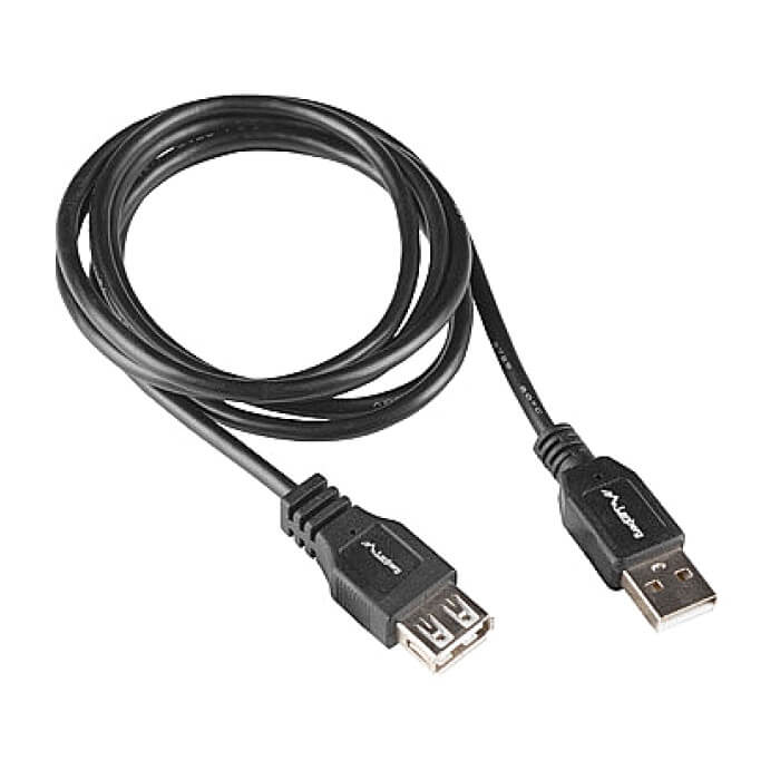 Кабел - Lanberg extension cable USB-A M/F 2.0, 1.8m, box, black ID 72652 (тъмнейл - 3)