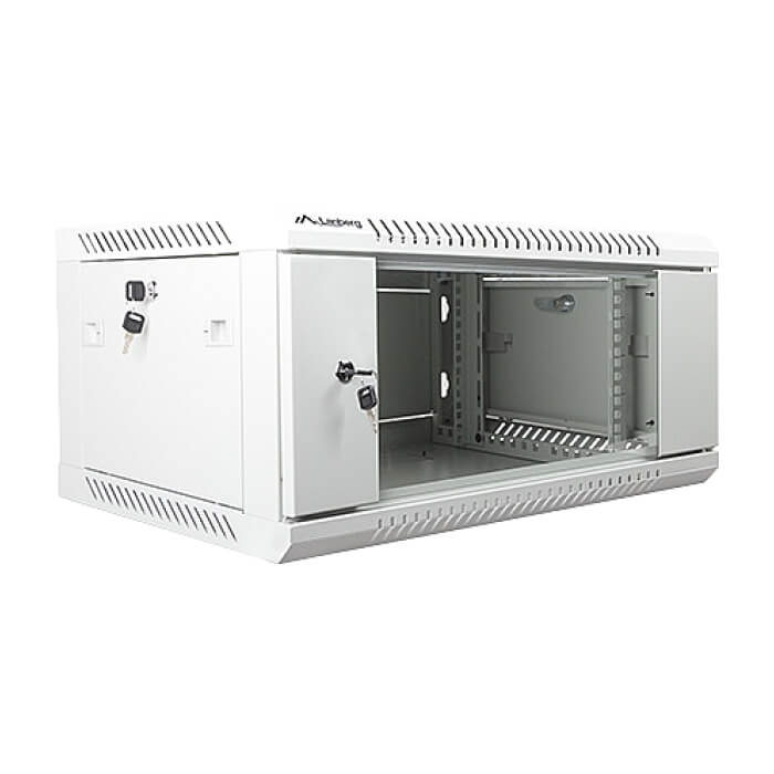 Lanberg rack cabinet 19” wall-mount 4U / 600x450 for self-assembly (flat pack), grey ID 71902 (тъмнейл - 4)