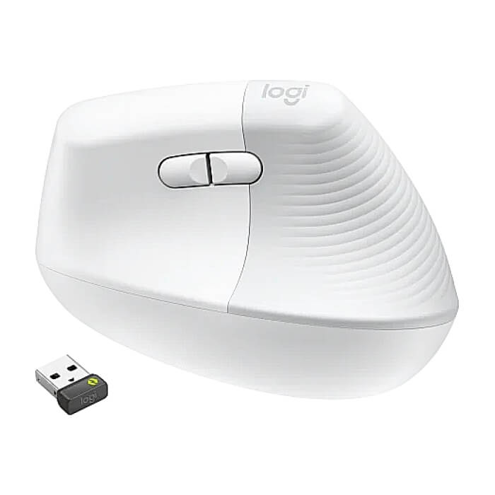 Logitech Lift Vertical Ergonomic Mouse for Business, Off-white (тъмнейл - 2)