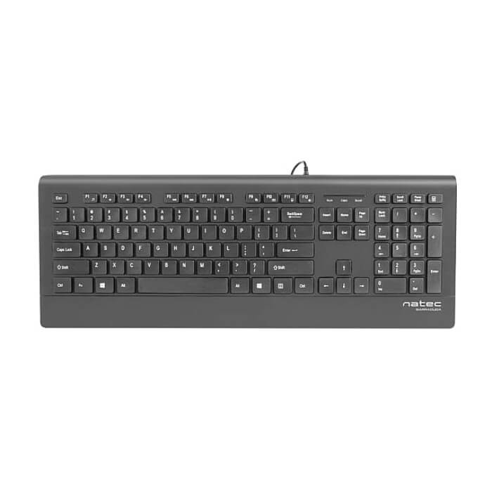 Natec Keyboard Barracuda SLIM US Layout Black (тъмнейл - 4)