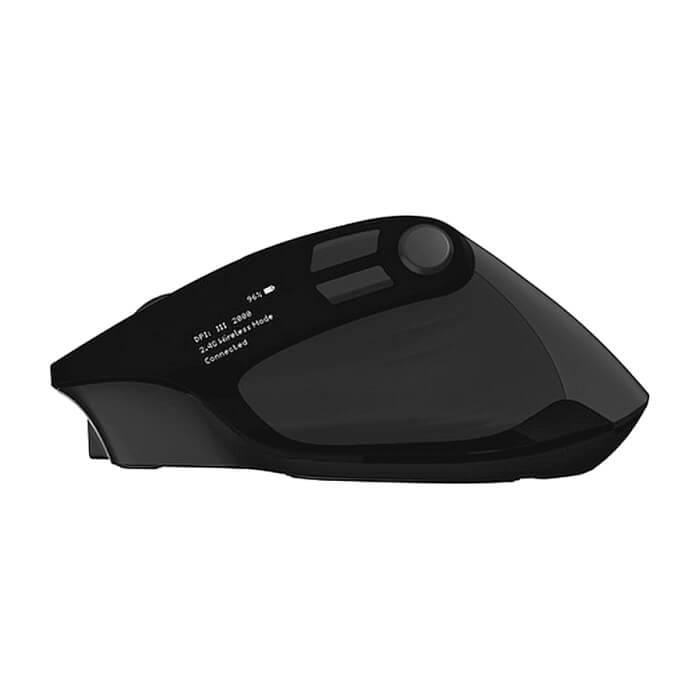 Natec Mouse Jaguar Pro Wireless 4000DPI Optical Silent, fast scroll, programmable, Black (тъмнейл - 4)