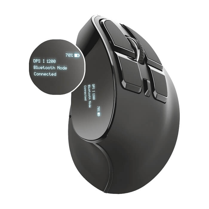 TRUST Voxx Ergonomic Wireless Rechargeable Mouse на супер цена от GT Computers TRUST Voxx Ergonomic Wireless Rechargeable Mouse на супер цена