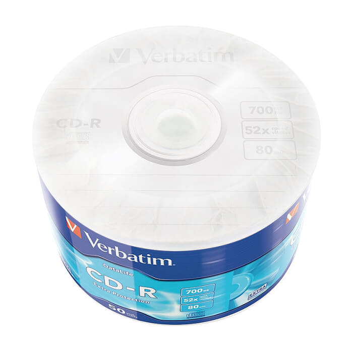 Verbatim CD-R 700MB 52X EXTRA PROTECTION WRAP (50 PACK) (тъмнейл - 3)