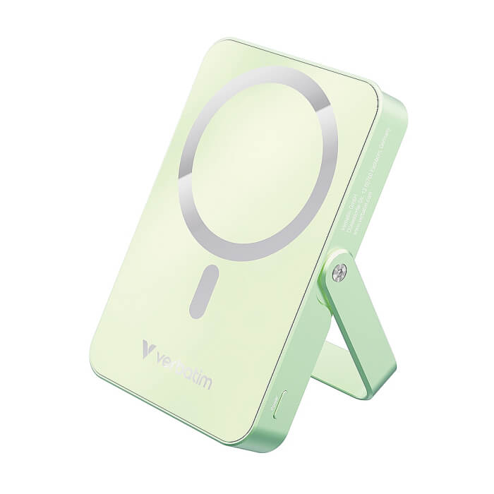 Verbatim Charge 'n' Go Power Bank with Stand Magnetic Wireless 10000mAh Green ID 85390 (тъмнейл - 2)