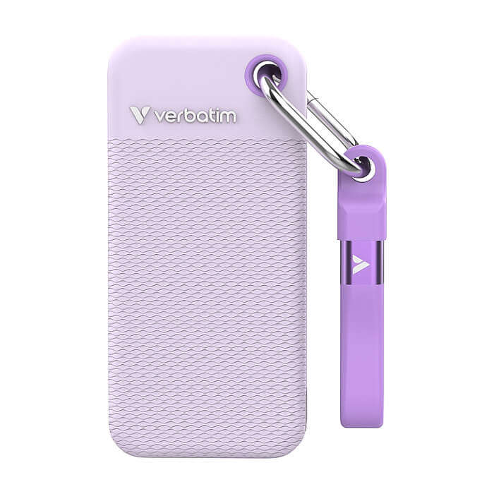 Verbatim Pocket SSD USB 3.2 Gen 2 2TB Purple incl. two rubber sleeves ID 91350 на супер цена
