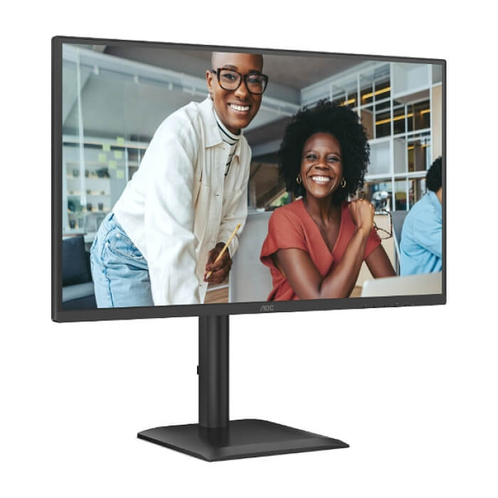 AOC 27E4U, 27" IPS WLED, 1920x1080@120Hz, 4ms GtG, 300cd m/2, 1500:1, 20M:1 DCR, Adaptive Sync, FlickerFree, Anti Blue Light, 2Wx2, Tilt, Height Adjust, Pivot, Swivel, D-SUB, HDMI, USB Hub ID 89872 (тъмнейл - 4)