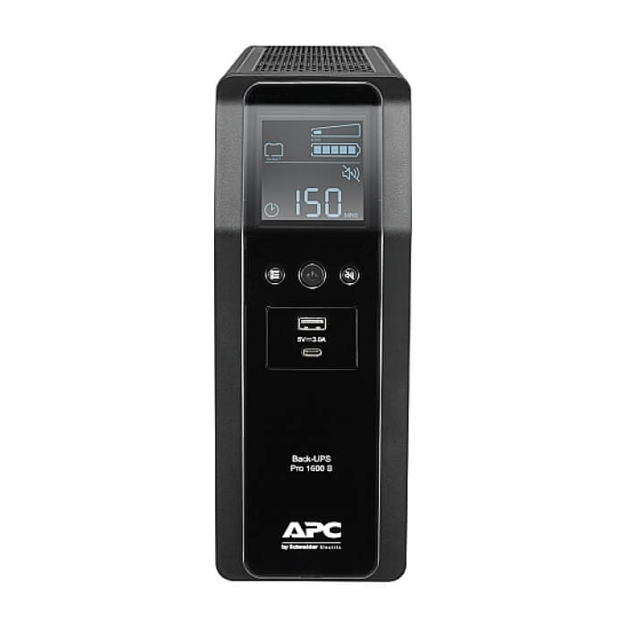 APC Back UPS Pro BR 1600VA, 230V, Sinewave, 8 Outlets, AVR, LCD interface ID 75551 (тъмнейл - 3)