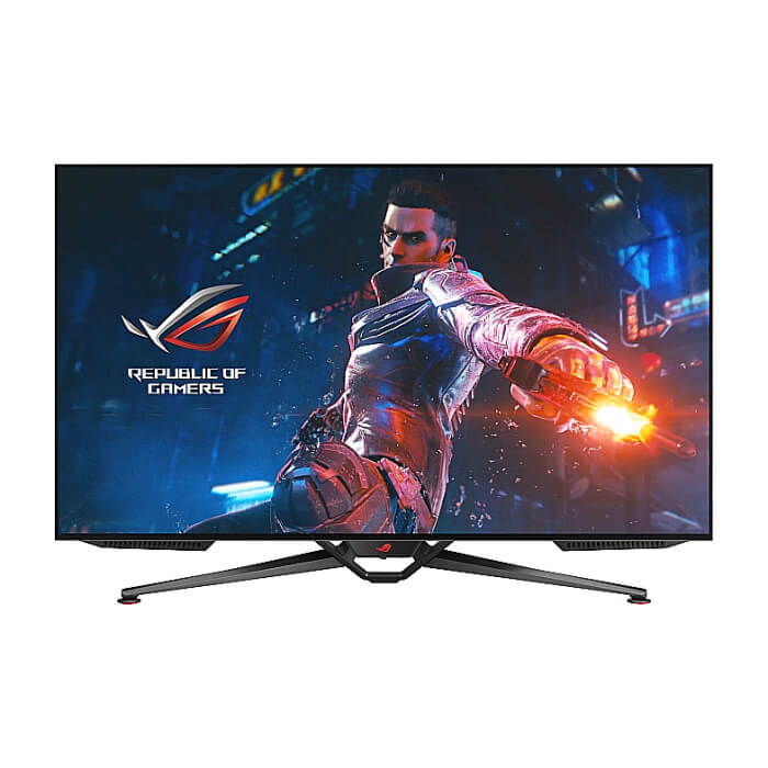 Asus ROG Swift OLED PG48UQ gaming monitor, 47.5'' 4K, OLED, 138Hz (overclocked), 0.1 ms (GTG), G-SYNC compatible, anti-glare micro-texture coating, custom heatsink, unifo ID 91049