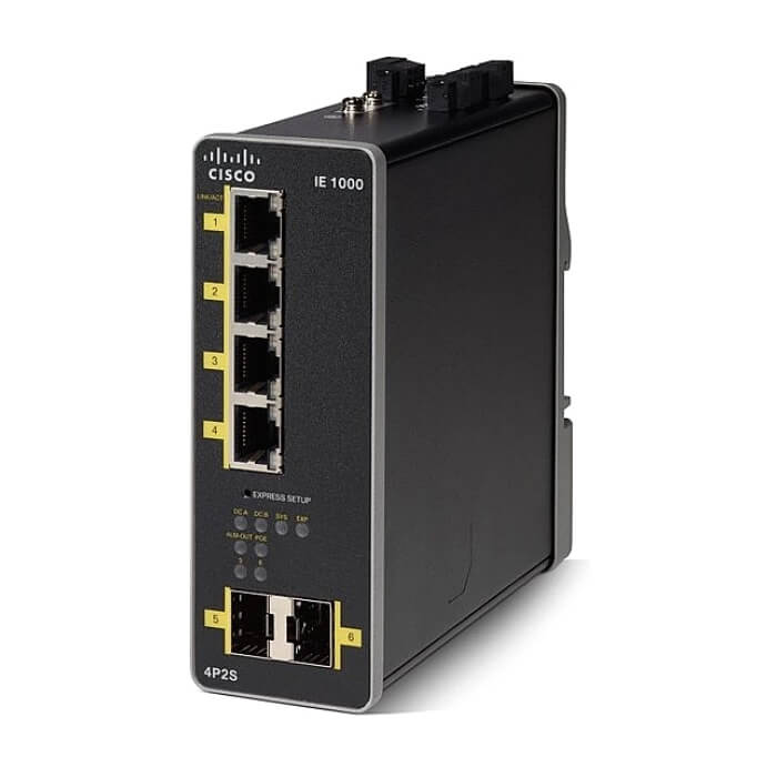 Cisco IE1000 with 4 FE Copper PoE+ ports and 2 GE SFP uplinks на супер цена от GT Computers Cisco IE1000 with 4 FE Copper PoE+ ports and 2 GE SFP uplinks на супер цена