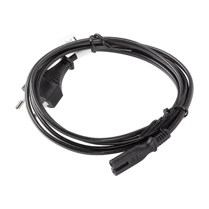 Кабел - Lanberg CEE 7/16 -> IEC 320 C7 EURO (RADIO) power cord 1.8m VDE, black ID 72485 (тъмнейл - 3)