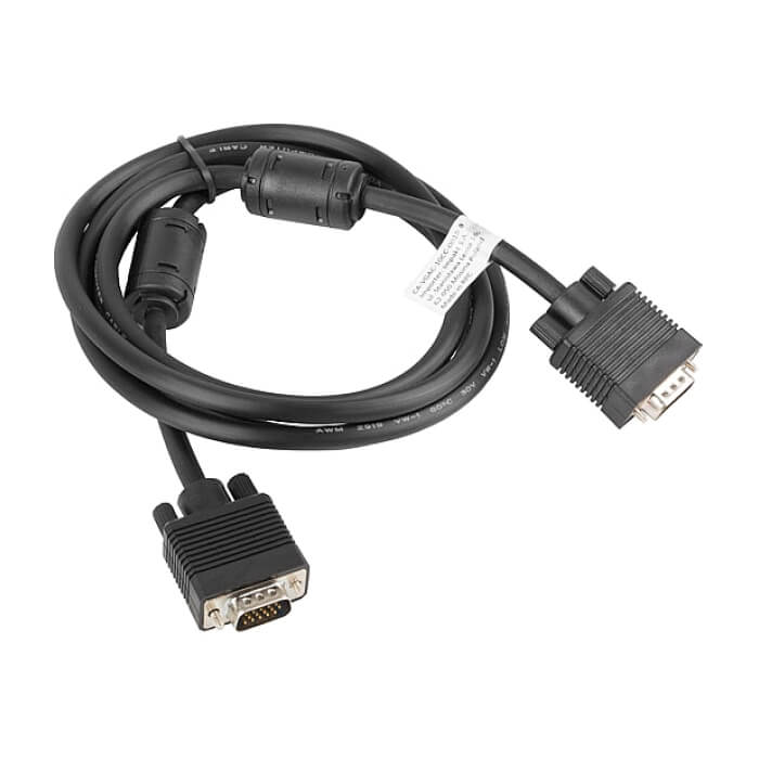 Кабел - Lanberg VGA M/M cable 3m dual-shielded, 2x ferrite, black ID 72513 на супер цена от GT Computers Кабел - Lanberg VGA M/M cable 3m dual-shielded, 2x ferrite, black ID 72513 на супер цена