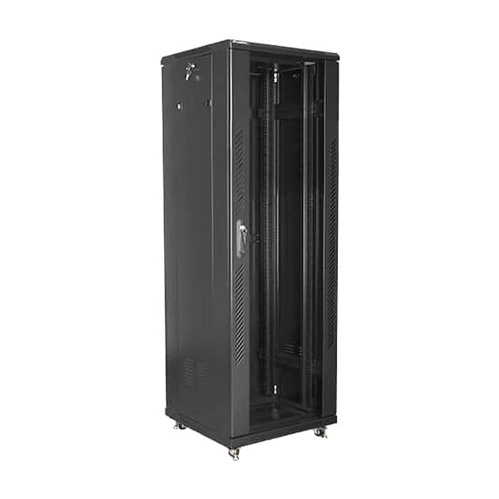 Lanberg rack cabinet 19" free-standing 37U / 600x600 self-assembly flat pack, black ID 71921 (тъмнейл - 2)