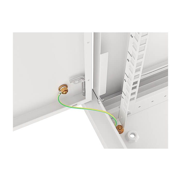 Lanberg rack cabinet 19" wall-mount 6U/600x450 for self-assembly with metal door grey (flat pack) ID 87605 (тъмнейл - 2)
