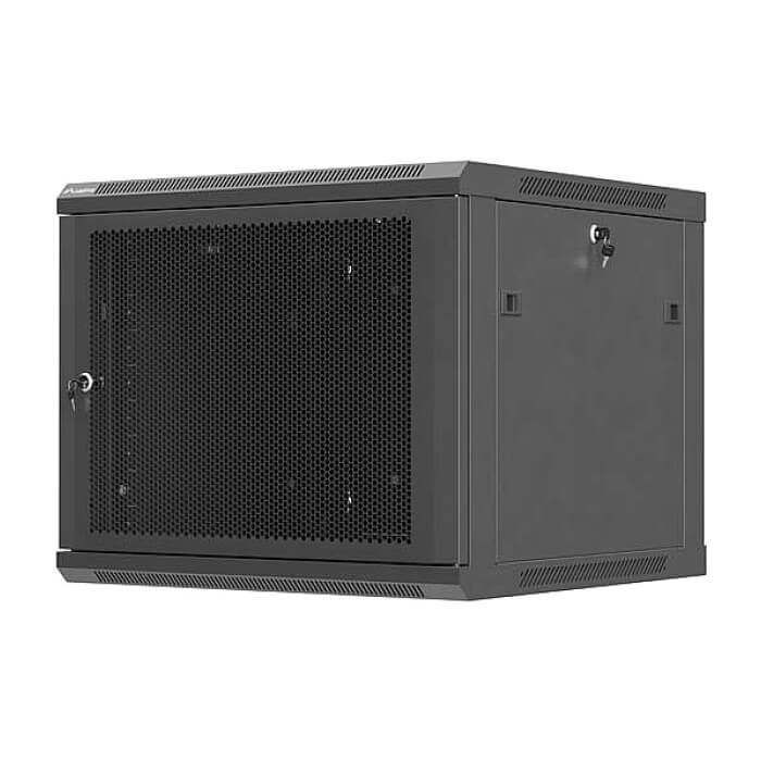 Lanberg rack cabinet 19" wall-mount 9U / 600x600 for self-assembly (flat pack), black ID 92943 (тъмнейл - 2)