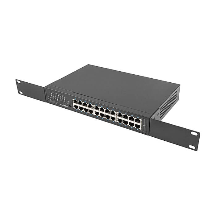 Lanberg switch rsge-24 24x 1GB unmanaged gigabit ethernet rack 19" на супер цена