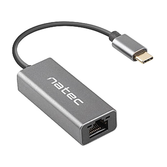 Natec Cricket USB to RJ45 Ethernet Adapter Network Card Cricket USB-C 3.1, 1xRJ45 1GB, Cable (тъмнейл - 2)