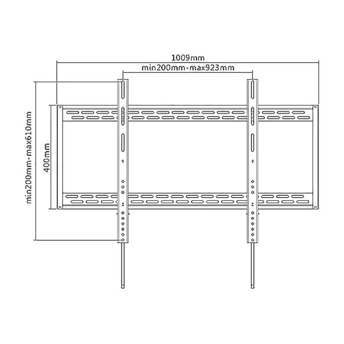 Sunne 60-100-LP TV Wall Mount, 60"-100", max 120kg, max VESA 900x200, Tilt -15/+5 ° ID 96357 на супер цена