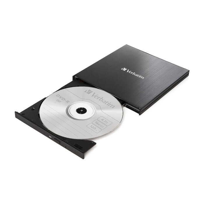 Verbatim External Slimline CD/DVD Writer USB 3.2 Gen 1/USB-C (тъмнейл - 2)